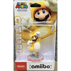 Nintendo Amiibo Cat Mario |BRAND NEW SEALED Super Mario 3D World